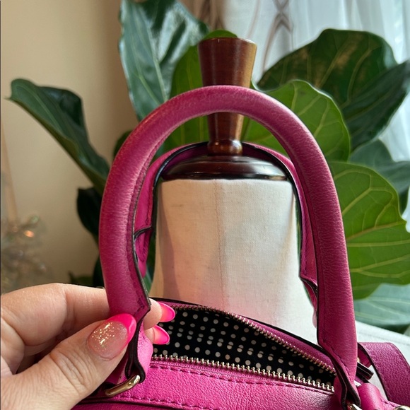 Leather Kate Spade Pink Five Points Kinsey Satchel Tote Bag - Picture 5 of 15